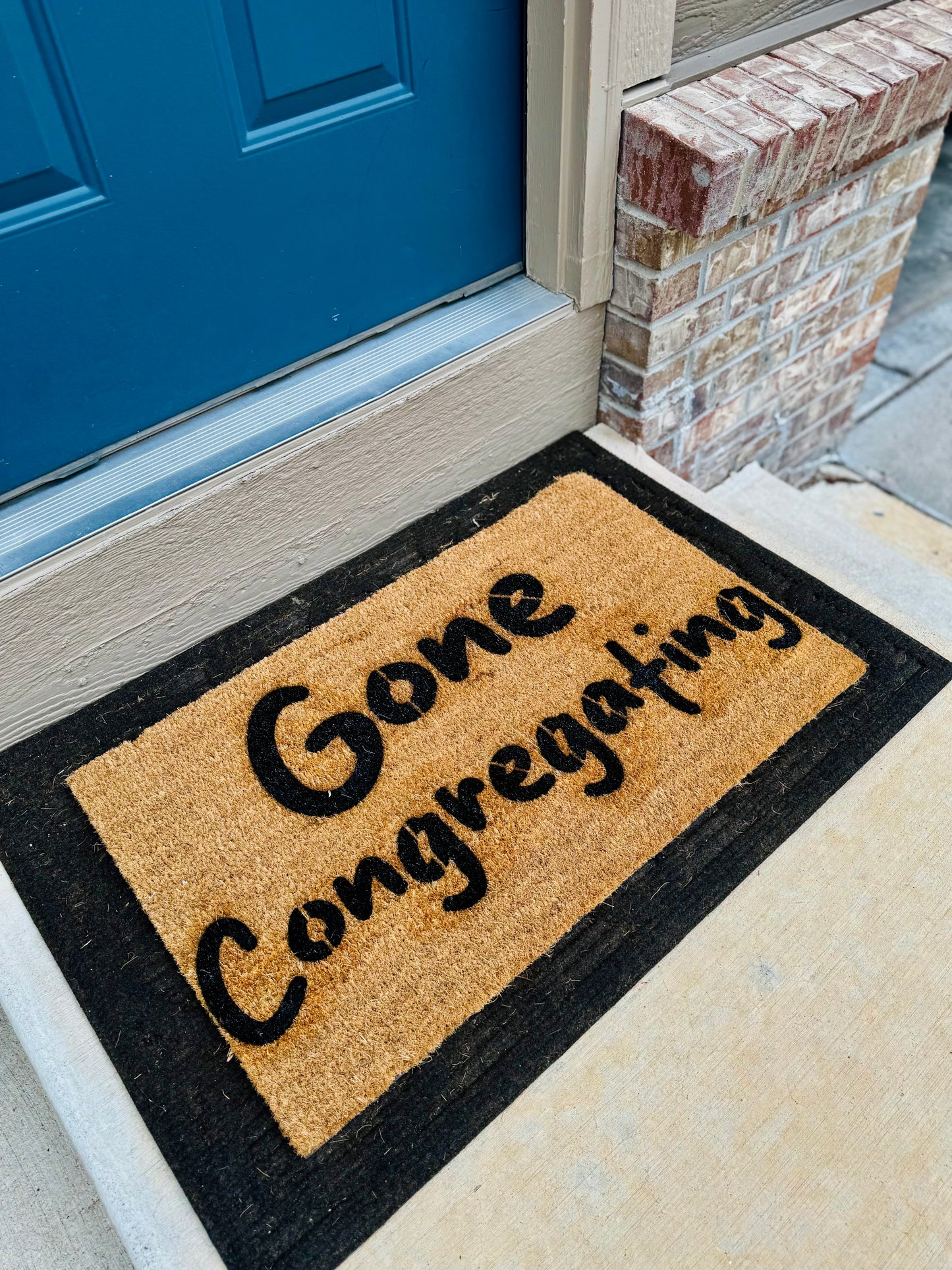 Gone Congregating 18x30 Doormat