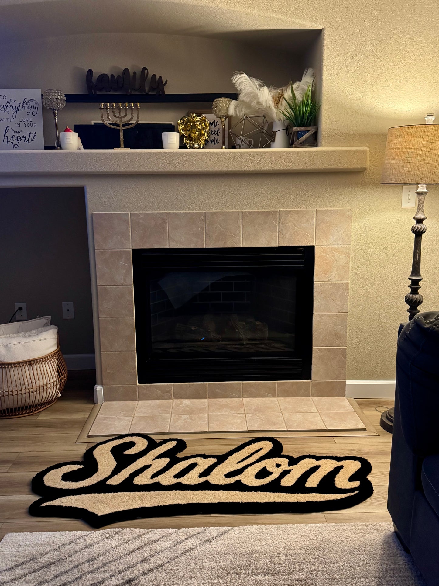 Shalom Statement Indoor Rug