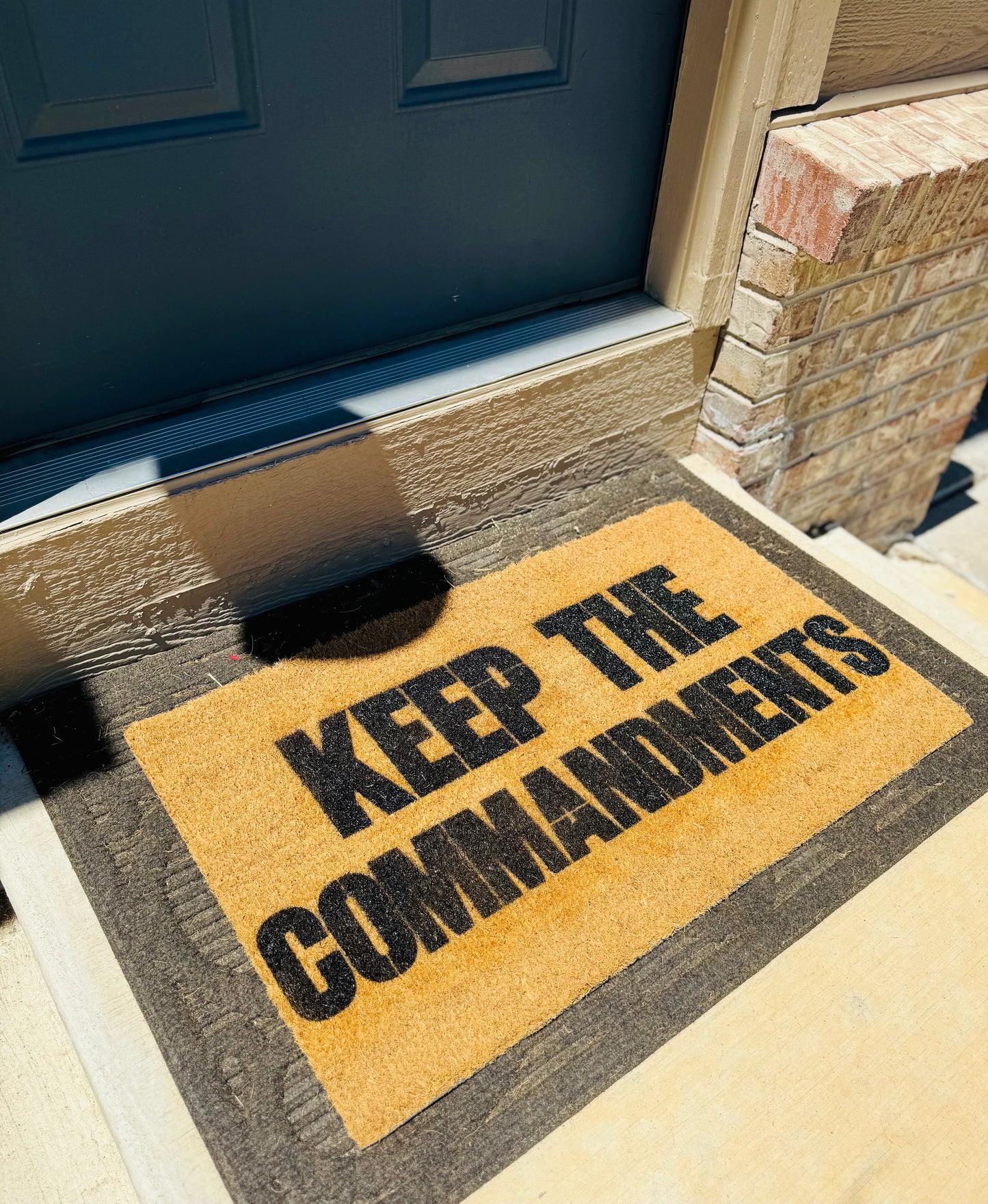 KEEP THE COMMANDMENTS 18x30 Doormat