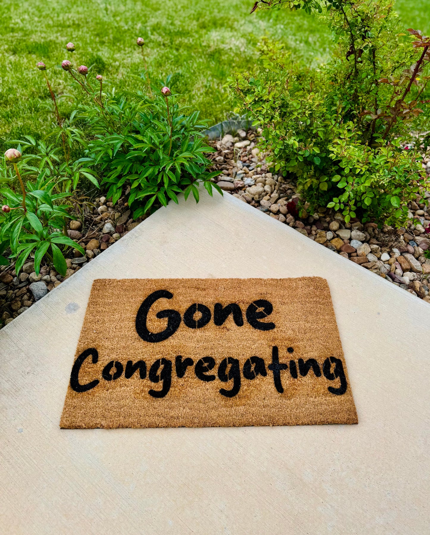 Gone Congregating 18x30 Doormat