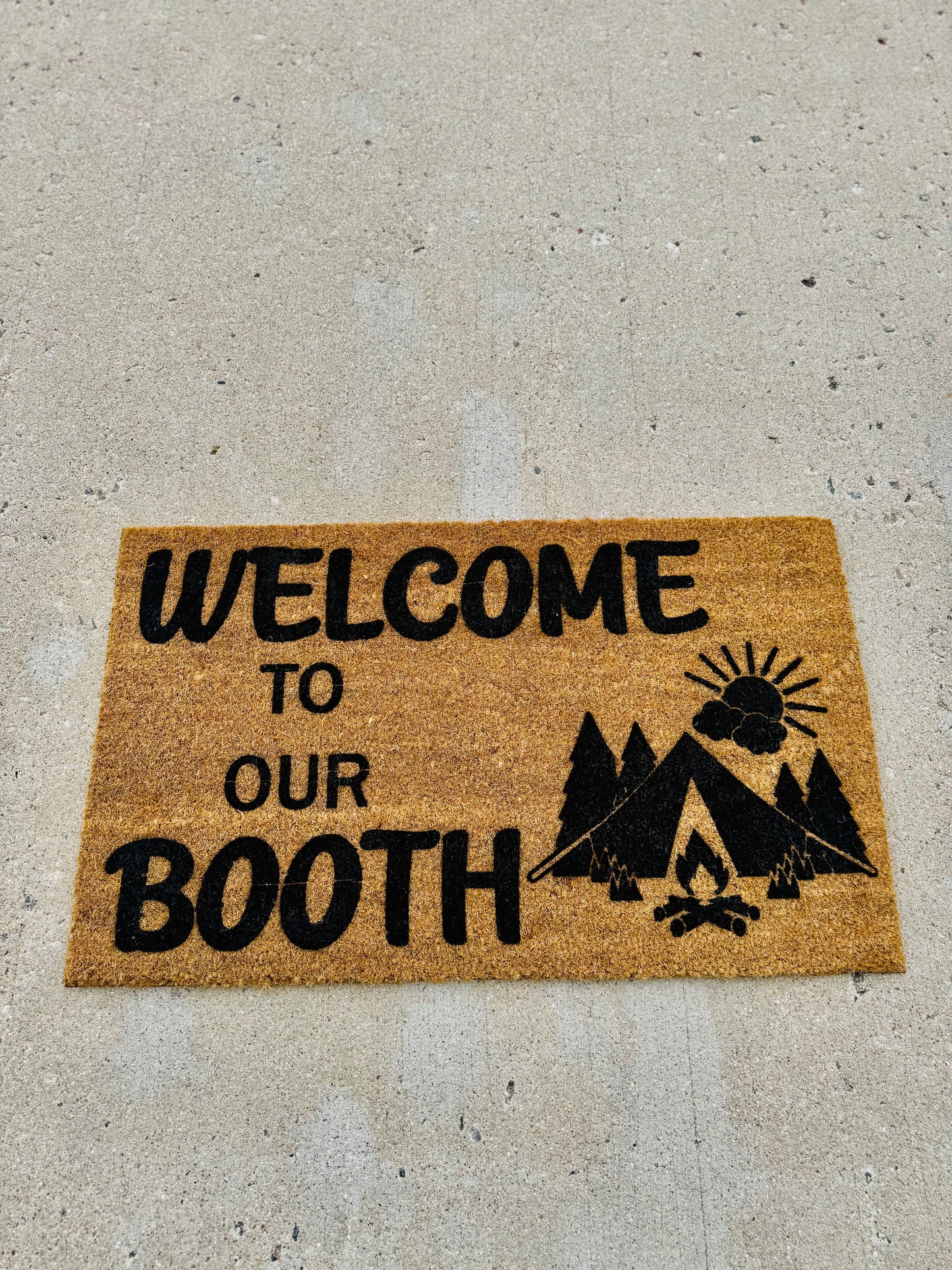 Welcome To Our Booth 18x30 Doormat