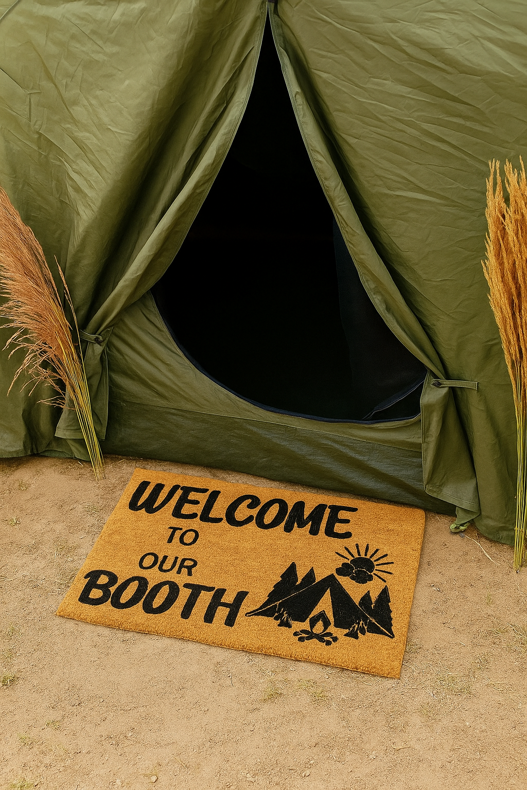 Welcome To Our Booth 18x30 Doormat