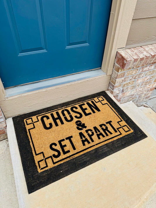 Chosen & Set Apart 18x30 Doormat