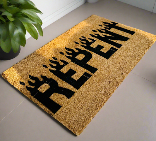 Repent 18x30 Doormat
